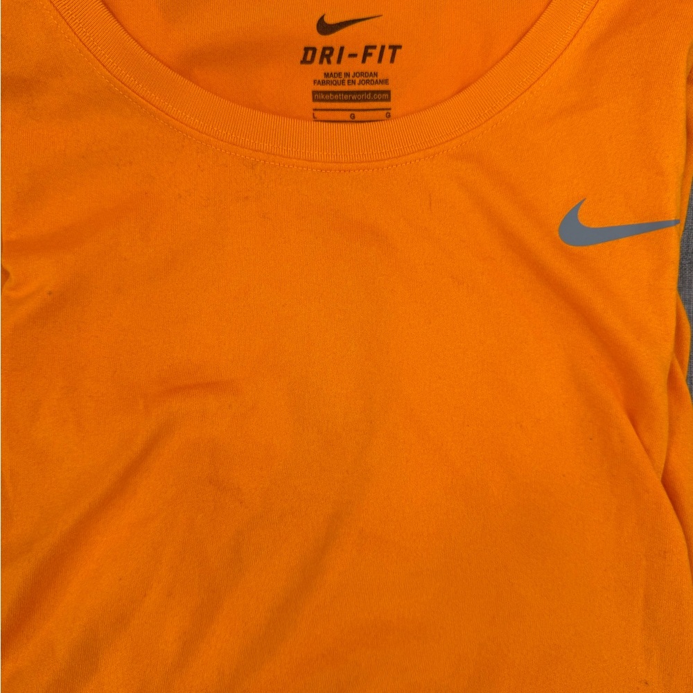 Nike Bright Orange Dri-Fit Tee